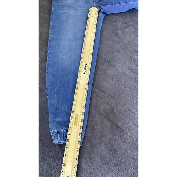 Blank NYC Size 28 Denim Womens Pull On Jogger Distressed Whiskering - Picture 9 of 10